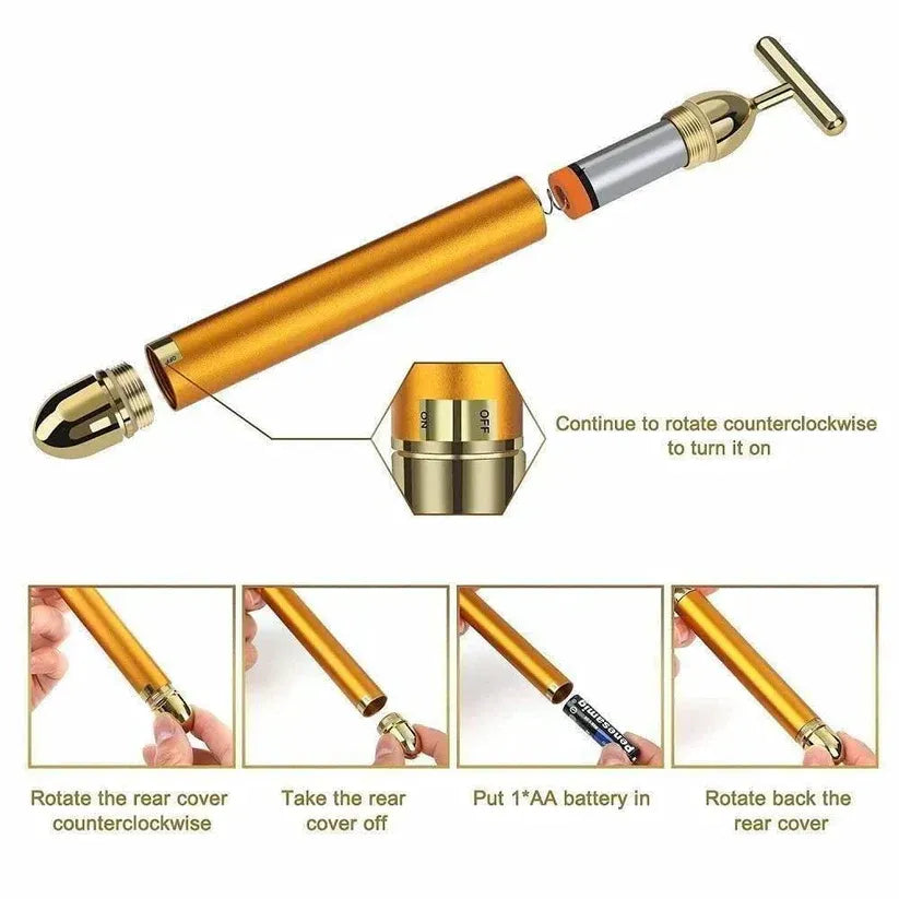 RadianceLift™ Sonic 24K Gold Electric Facial Sculpt Massager