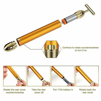 RadianceLift™ Sonic 24K Gold Electric Facial Sculpt Massager