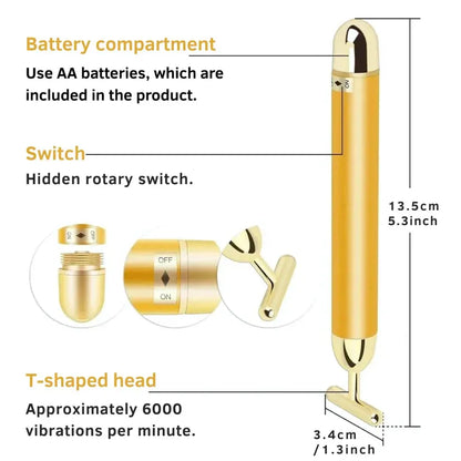 RadianceLift™ Sonic 24K Gold Electric Facial Sculpt Massager
